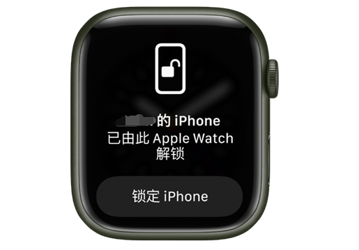 亚东苹果手机维修分享用 AppleWatch 解锁配备面容 ID 的 iPhone方法 