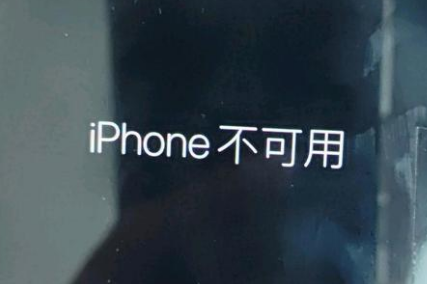 亚东苹果服务网点分享锁屏界面显示“iPhone 不可用”如何解决 